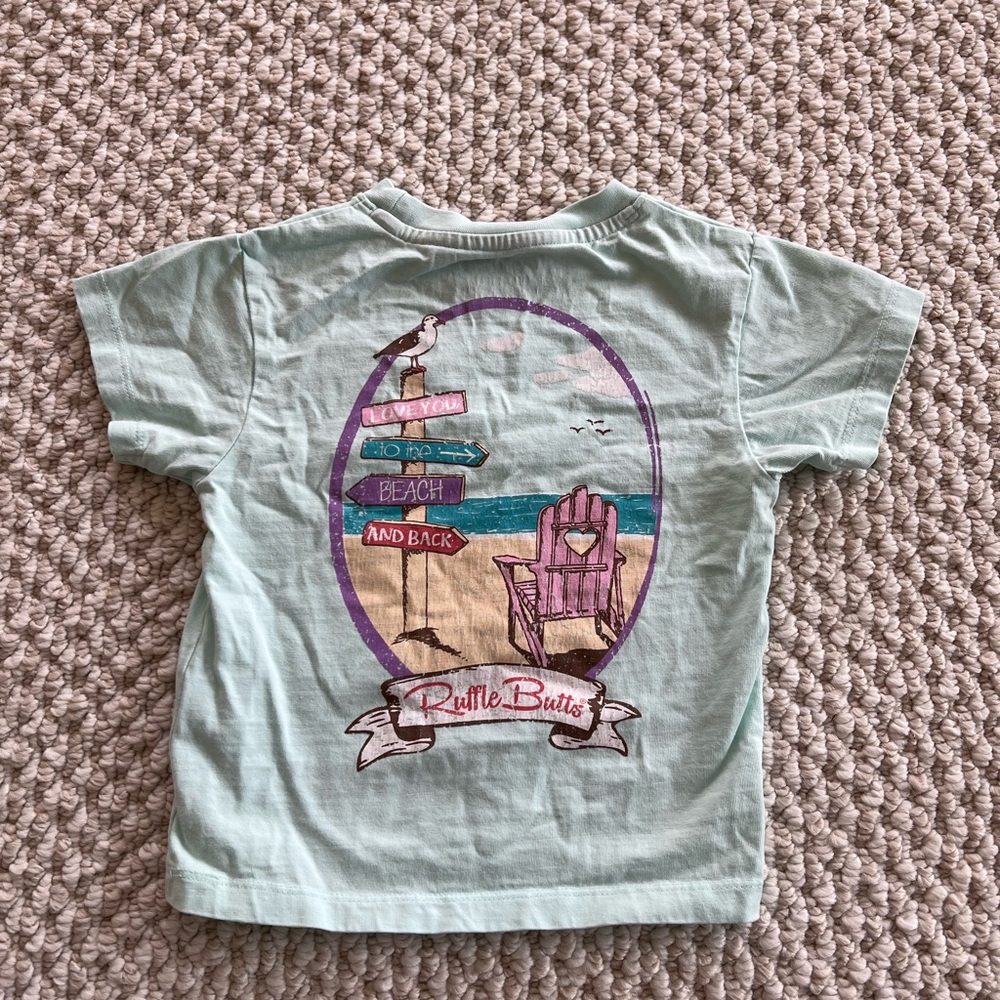 Ruffle Butts Kids Beach Tee - Size 12-24mos